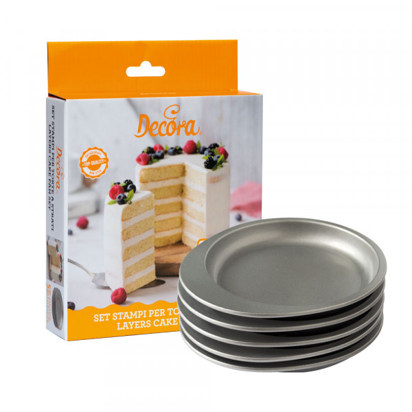 Runder Schichtkuchen Ø15cm Backteller Set/5