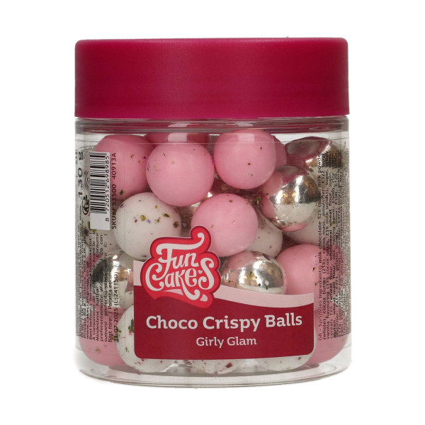 FunCakes Choco Crispy Balls – Girly Glam 130g