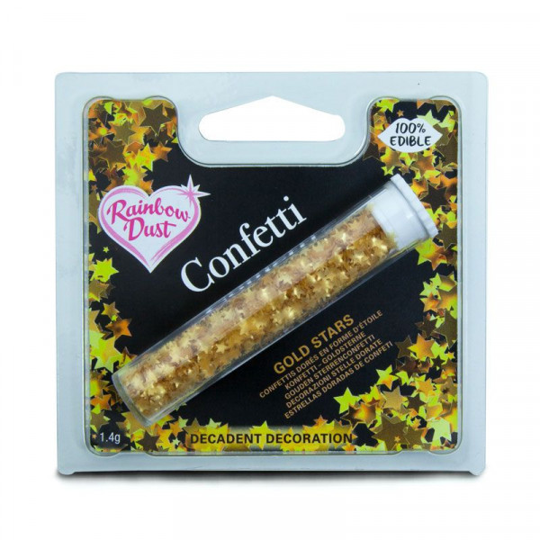 Edible Confetti Stars - Gold