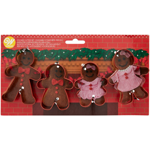 Wilton Cookie Cutter Set Gingerbread Set/4