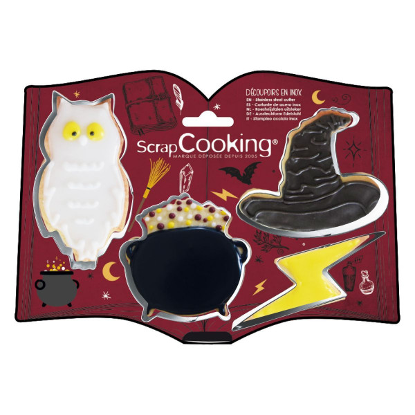 Scrapcooking Cookie Cutter Set - Wizard pk/4