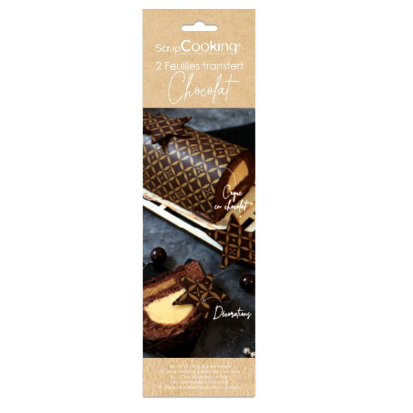 Scrapcooking Chocolate Transfer Sheets pk/2 - Couture