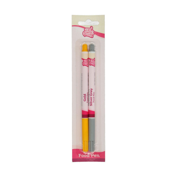 FunCakes Stift Gold-Silber Set/2