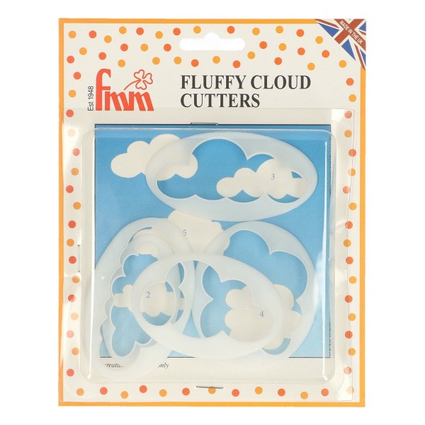 FMM Ausstecher Wolken 5-teiliges Set
