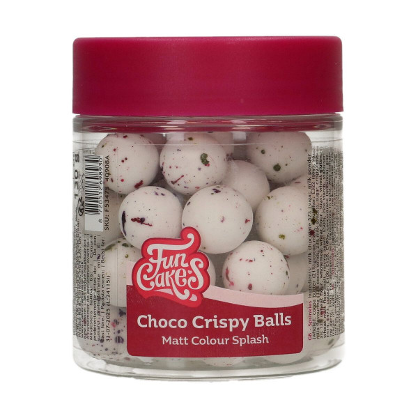 FunCakes Choco Crispy Balls - Matt Colour Splash 130g