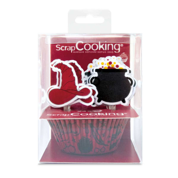 ScrapCooking Wizard Baking Cups und Cupcake Toppers pk/24