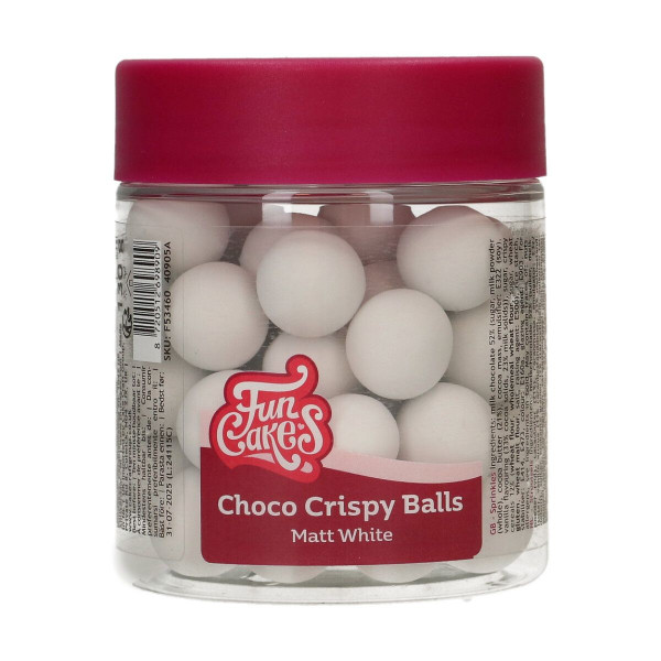 FunCakes Choco Crispy Balls - Matt White 130g