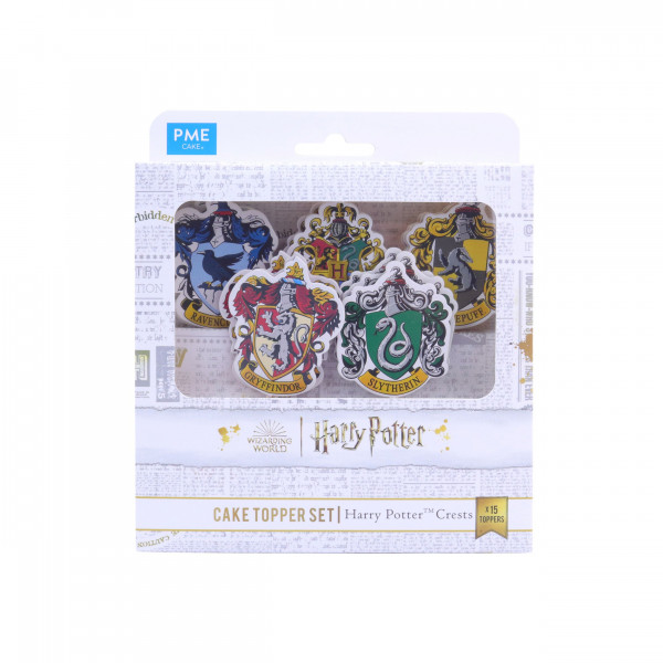 Harry Potter Tortenaufsatz 15er Set &quot;Wappen&quot;